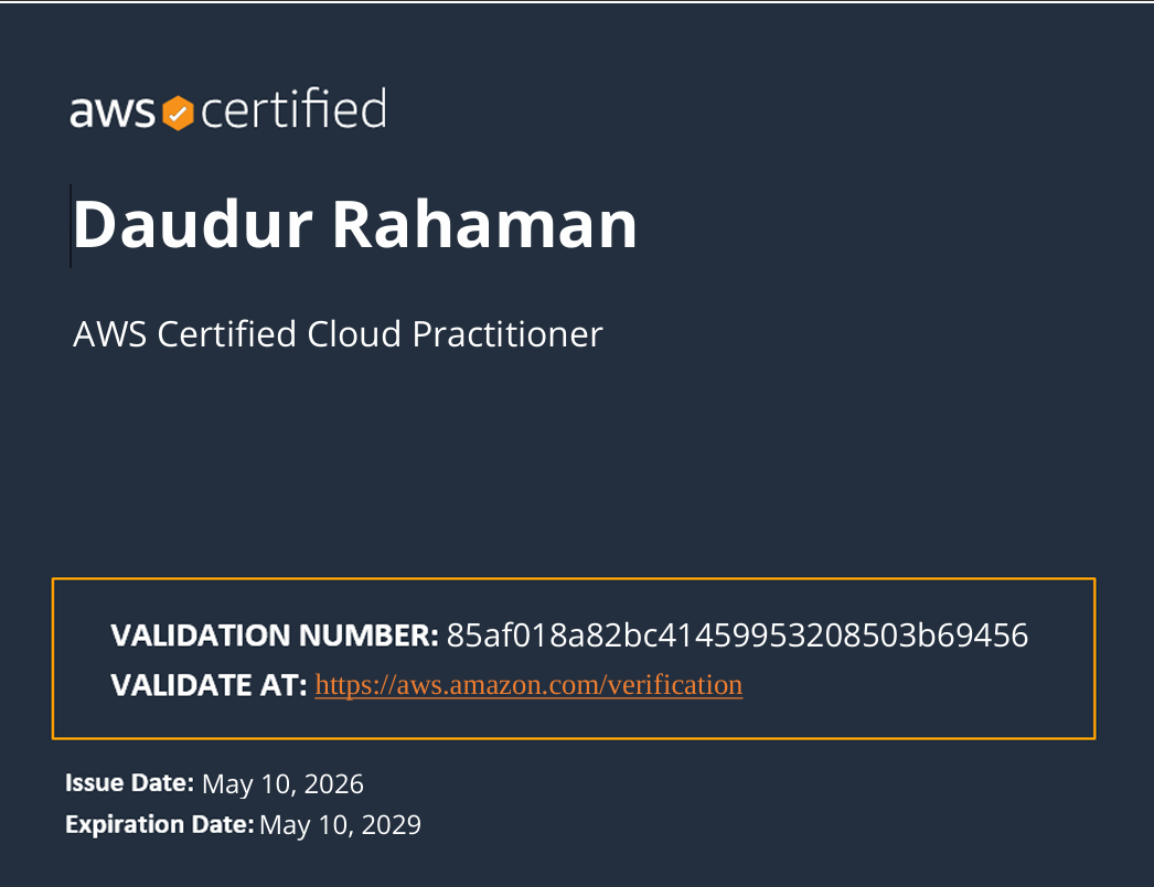 Certificate 1